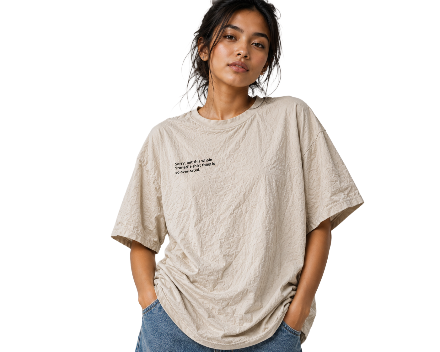 Witty Earth humour_non-ironed Tee