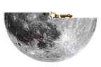 Unisex organic cotton t-shirt 'Moon Mining'