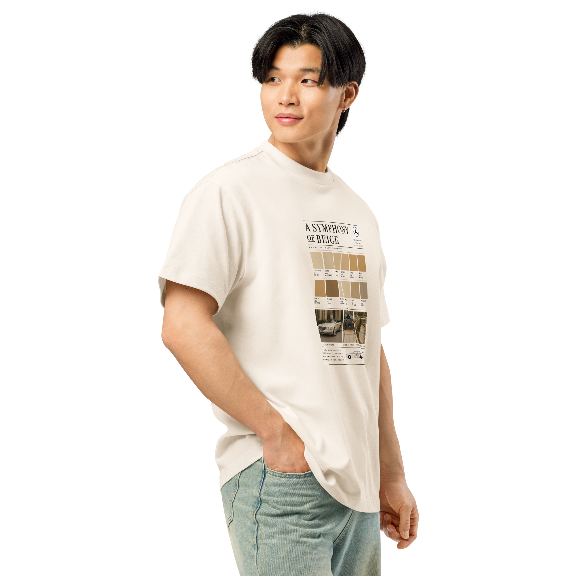 Peter's Beige Mercedes t-shirt