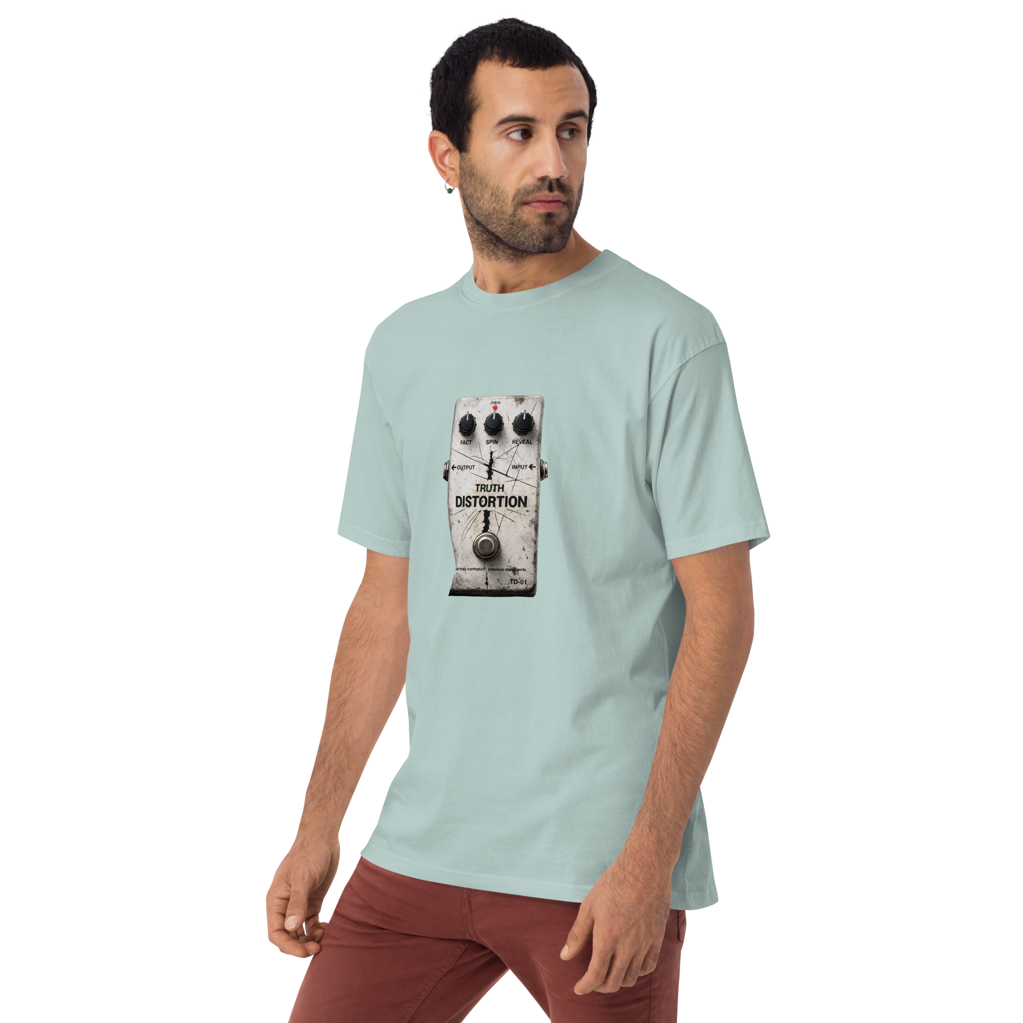 Distortion pedal premium heavyweight tee