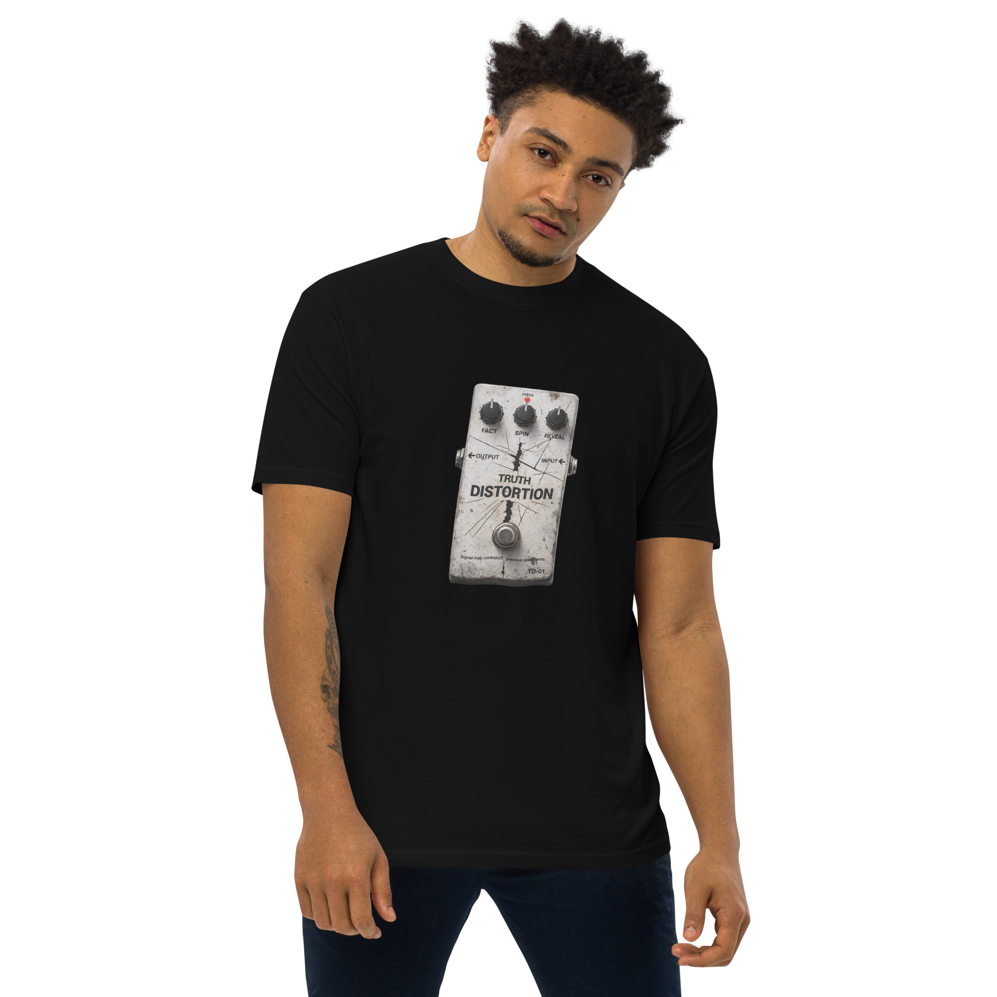 Distortion pedal premium heavyweight tee