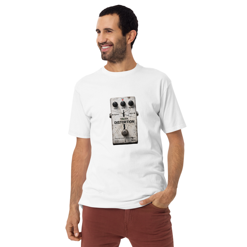 Distortion pedal premium heavyweight tee