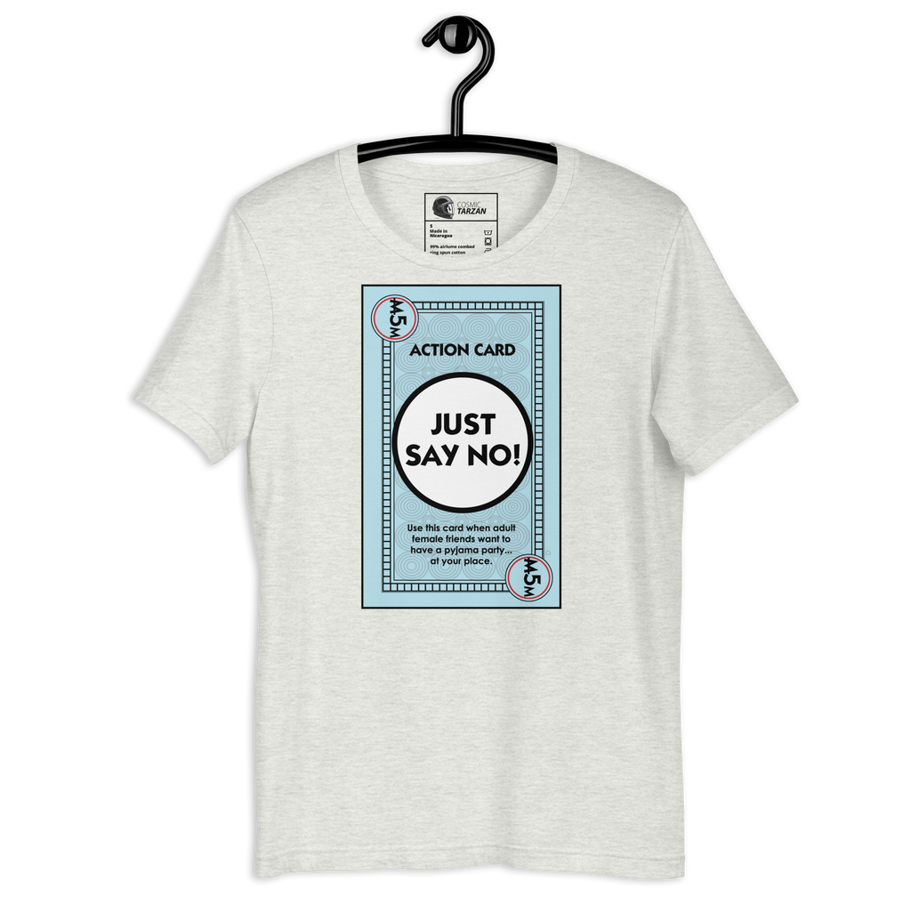 Cosmic Tarzan Just Say No! womens T-shirt