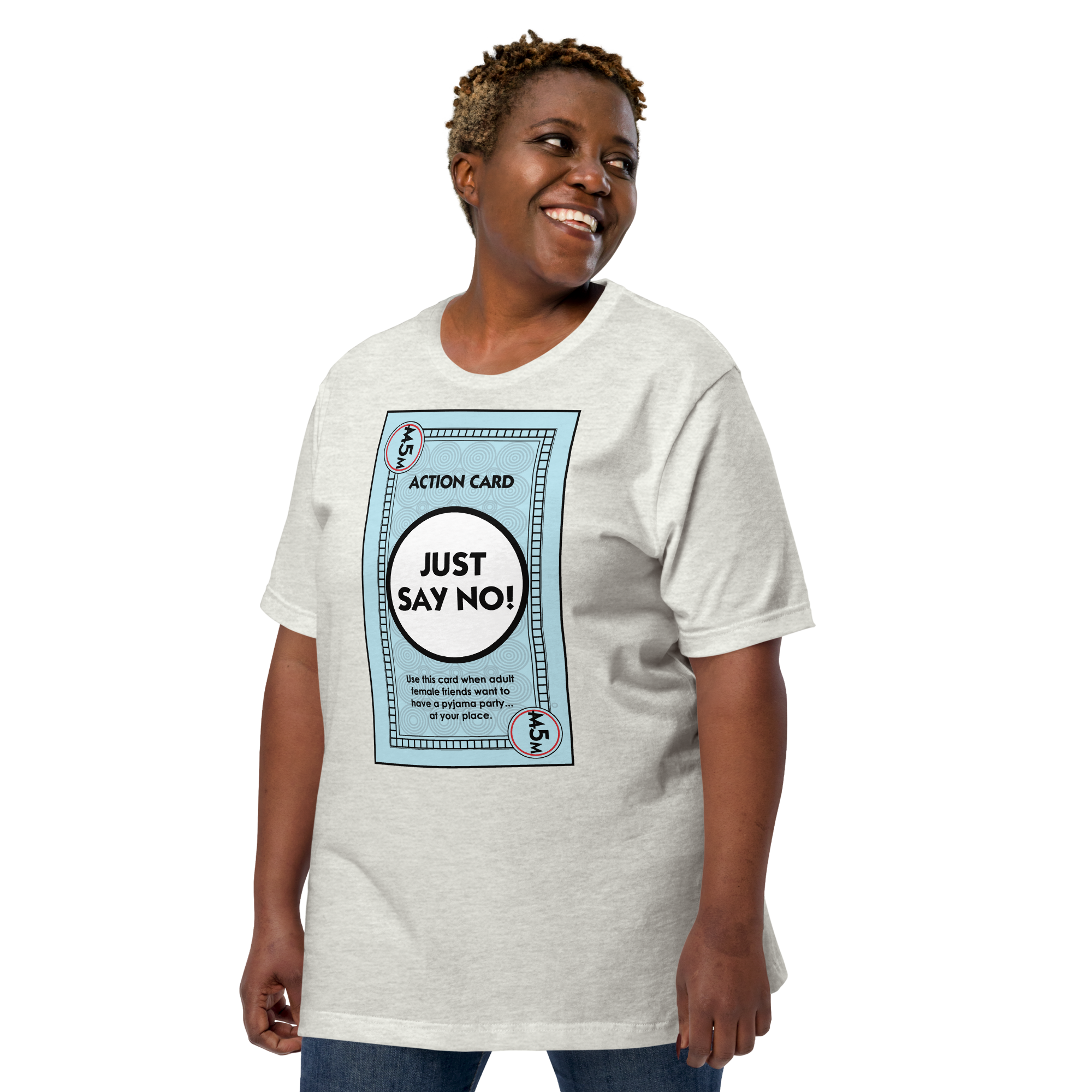 Cosmic Tarzan Just Say No! womens T-shirt