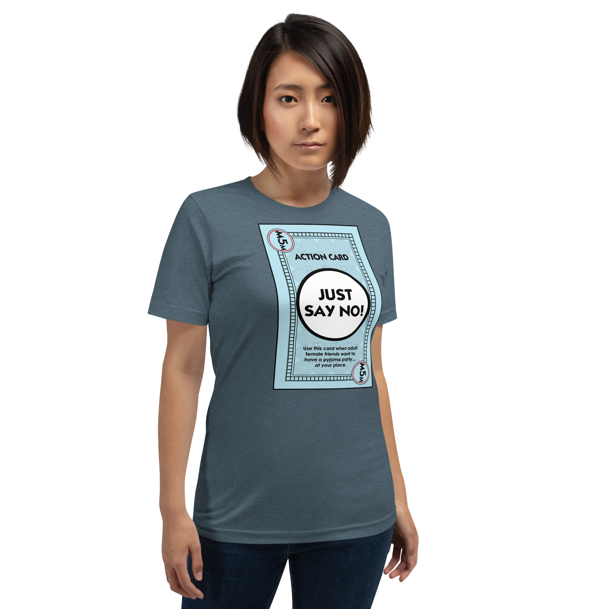 Cosmic Tarzan Just Say No! womens T-shirt