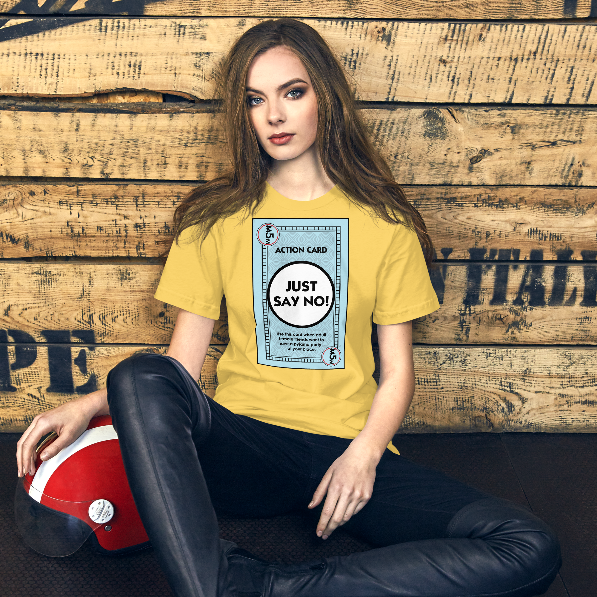 Cosmic Tarzan Just Say No! womens T-shirt